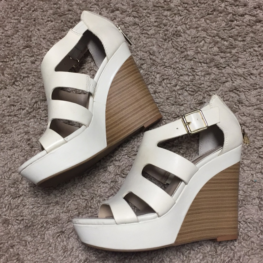 INC Beige wedges